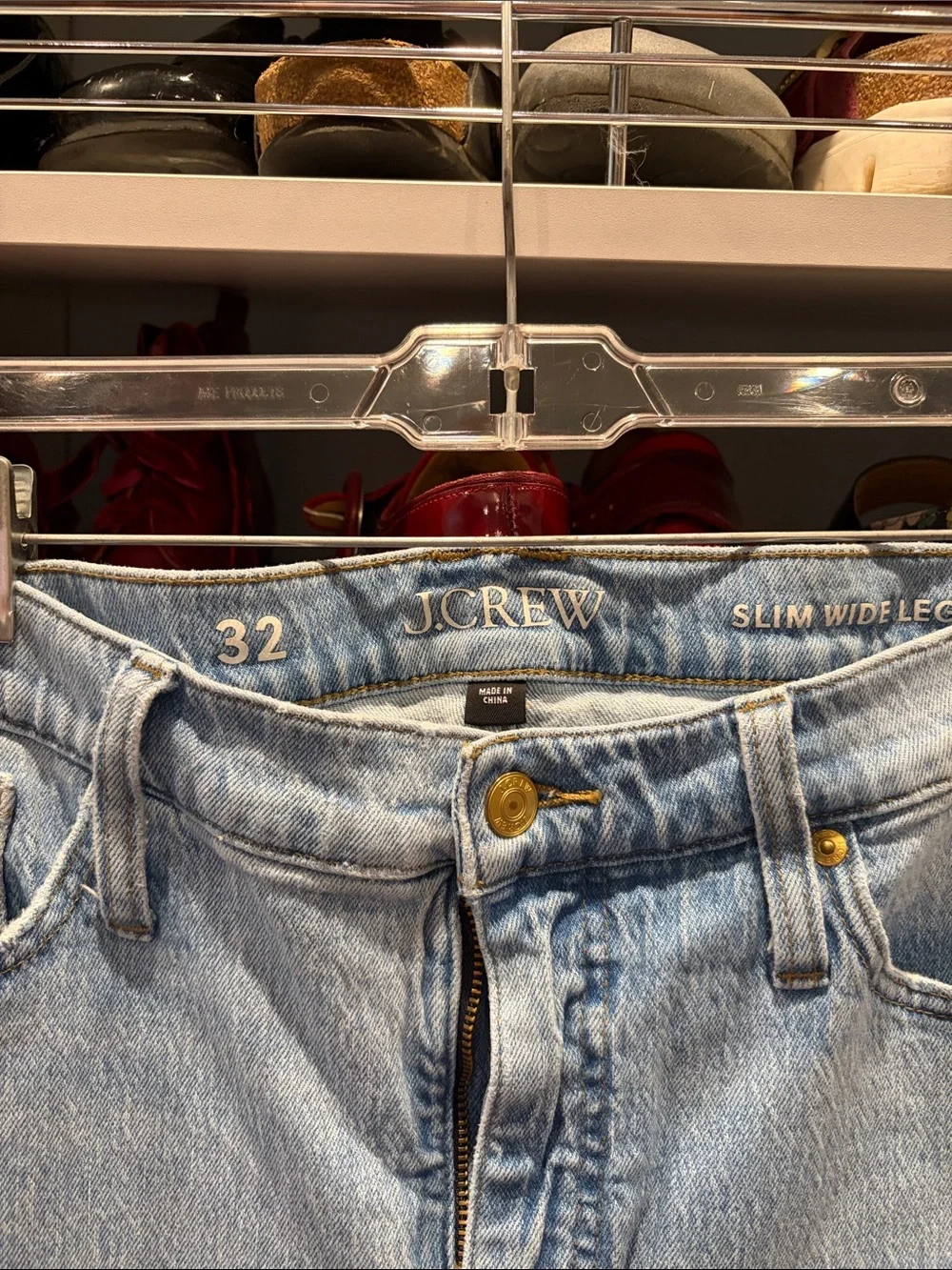 J. Crew Light Blue Wide-Leg Jeans